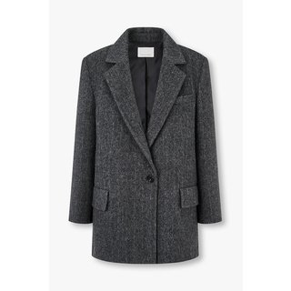 VOV 헤링본 패턴 울 싱글 자켓 7125410101173