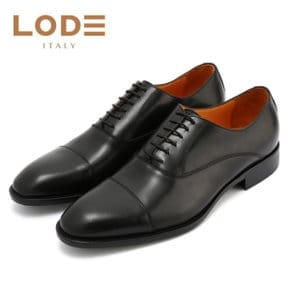 이태리 수제화 로데 LODE LACE-UP Straight tip Black