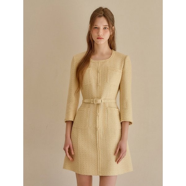 [Y]SS Calla136 쉬비긴즈 벨라 트위드 원피스 옐로우