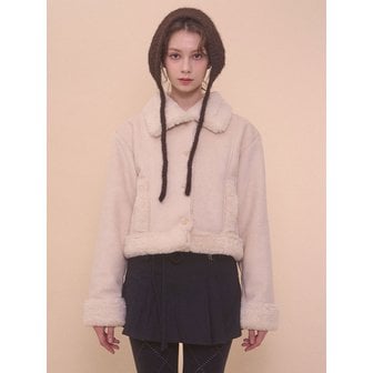 벨리아르 BUNNY SHEARING COAT-IVORY