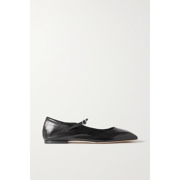 에이디 우마 가죽 메리 제인 발레리나 플랫 블랙 33258524072576261