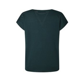 [25SS] 다크터키쉬블루 DD로고 3부소매니트 DLSW5B451T3