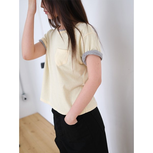 pocket t-shirt (lemon)