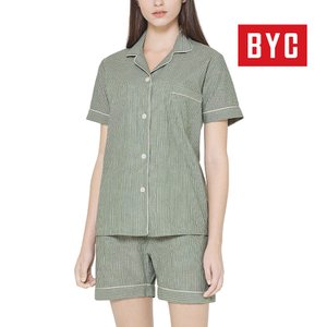  BYC 여성 반팔 잠옷세트 순면 100% 커플 파자마 홈웨어 NCZ2007 1매입