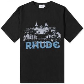 Rhude 루드 Casino 티셔츠 - VTG 블랙 RHSS22TT05012610