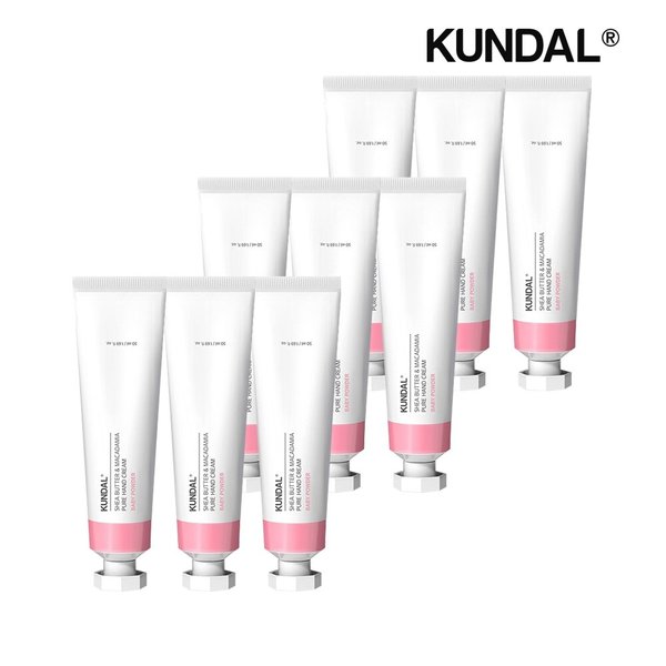 시어버터 앤 마카다미아 퓨어 핸드크림 베이비파우더 50ml x9개