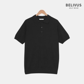 남성 데일리 카라 골프 비즈니스 반팔 캐주얼 니트 WS225