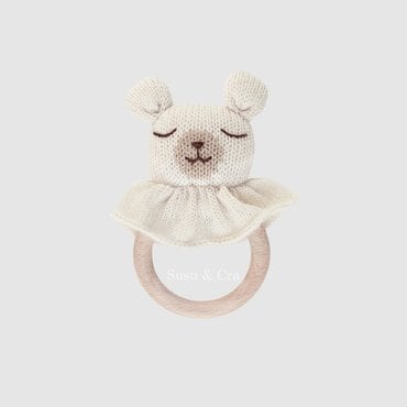 슈슈앤크라 [MAIN SAUVAGE] 테디 치발링(15cm) ㅡ 화이트
