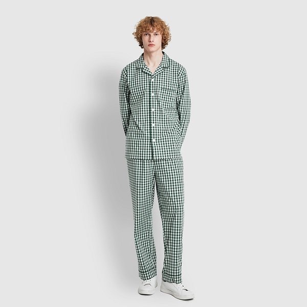 [셀럽픽] 남 코튼 스트레치 10부 파자마 세트 J216901101042