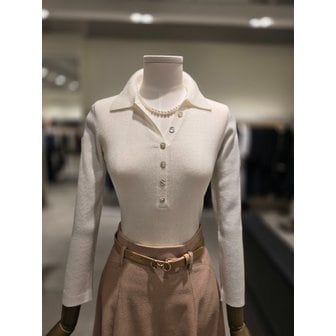 지고트 [파주점] 브이넥 단추 포인트 골지 니트 JR9A1PO593