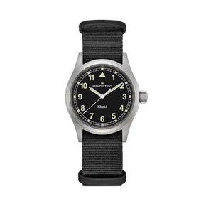 H69401430 카키 필드 쿼츠 남성 나토 38mm