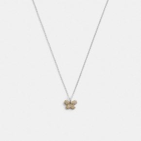 Pave Butterfly Pendant 목걸이 CT091 SLV