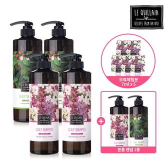 르퀼라야 스칼프 샴푸 대용량 810ml * 5통 + 체험분 7ml 5매