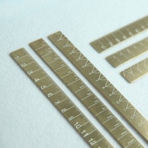 Raw Brass Ruler 로그 황동자 160mm / 310mm