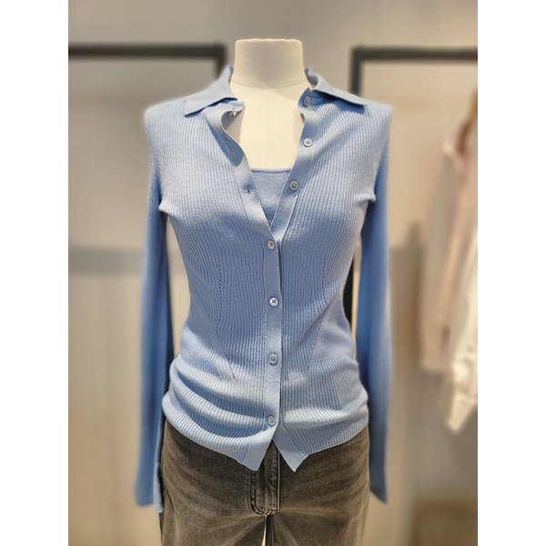 [여주점] 울 블렌드 뷔스티에 레이어드 니트(SAKP03511)