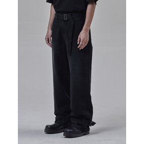 Belted Denim Pants_Black