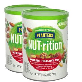 [해외직구] Planters 플랜터스 뉴트리션 하트 헬씨 믹스 견과류 517g 2팩