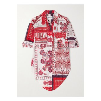 이자벨마랑 에뜨왈 나티 반다나 프린트 코튼 셔츠 레드 1647597356092680