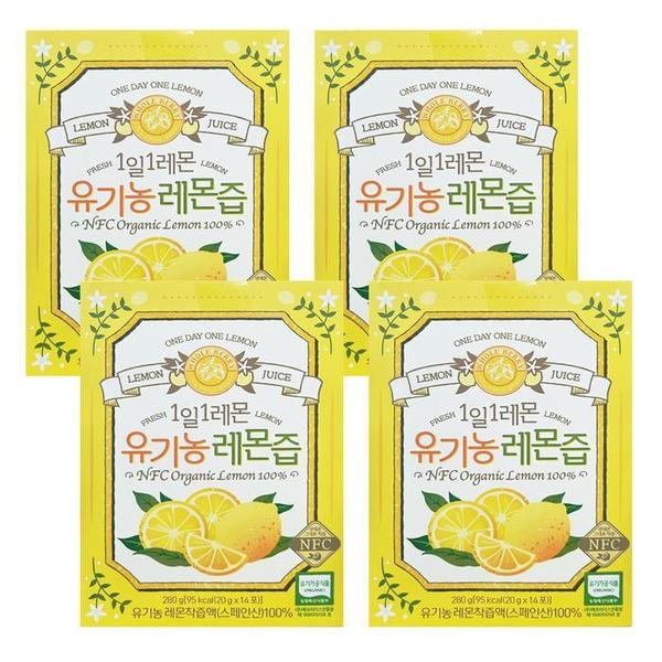 홀베리 1일 1레몬 유기농 레몬즙 14포 4박스 CZI (S27347964)