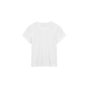 엠보 로고 숏 슬리브 티셔츠 (WHITE) 3614120503000
