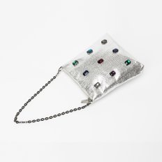 Jewel Mini Square shoulder bag [실버콤보][179,000원]