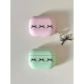 Cozy ribbon air pods case (hard)