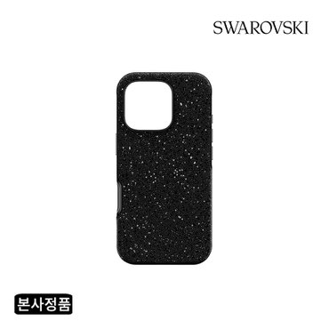 스와로브스키 [본사정품/쇼핑백증정] 아이폰 16 Pro 블랙 케이스 5698790