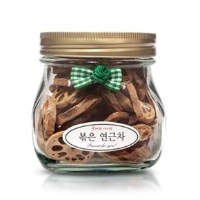 명품 연근차 100g (답례품/유리병) (WDE027D)