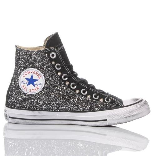 컨버스 스니커즈 113 CONVERSE GLITTER BLACK Grey