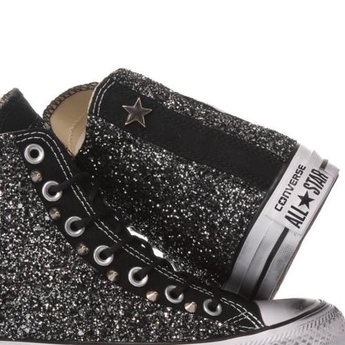 컨버스 스니커즈 113 CONVERSE GLITTER BLACK Grey