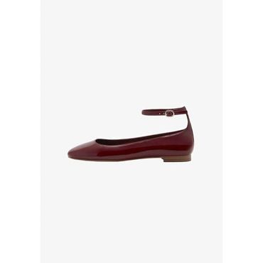 이스퀘어 5067821 Mango GIGI - Ankle strap ballet pumps burgund