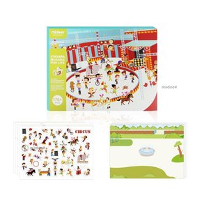아이 표현 학습 서커스 스티커북 창의력 발달 놀이