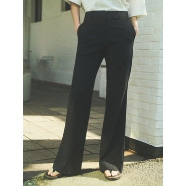 시타 [Essential]Semi Boot-cut Slacks_CTB516(Black)