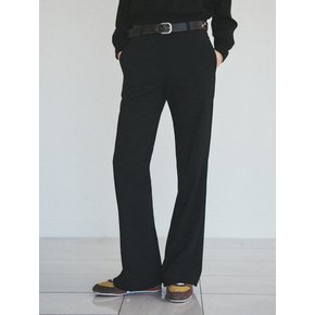 [Essential]Semi Boot-cut Slacks_CTB516(Black)