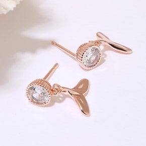 14K G.F 웨일 꼬리 귀걸이 EA3119