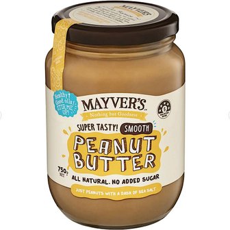  메이버스 스무스 피넛 버터 땅콩잼 Mayver`s Smooth Peanut Butter 750g