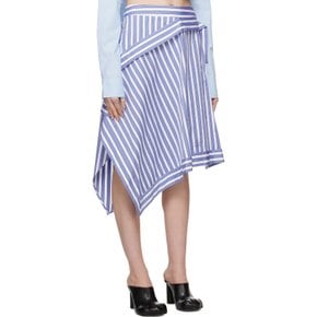 블루 & 화이트 행커치프 미니 스커트 SK0165-PG1466 856 Blue/White