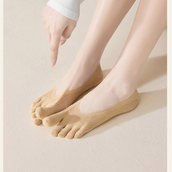[옷자락] 여성 여름 메쉬 발가락 덧신 양말