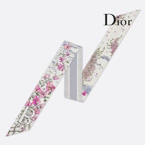 디올 미차 트윌리 스카프 ABCDior B Brise Marine Mitzah Scarf 35ABC106B600