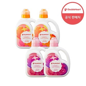 더블하트 유아용 섬유유연제 1200ml 용기 2+2