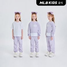 MLB키즈 (공식) 25SS 바시티 우븐 맨투맨 3세트 (여아) NY (Mg.Lavender) 7FS2V2451-50LDM