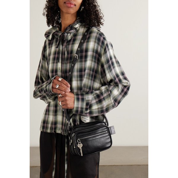 카메로 키트 장식 가죽 숄더백 46376663162970017