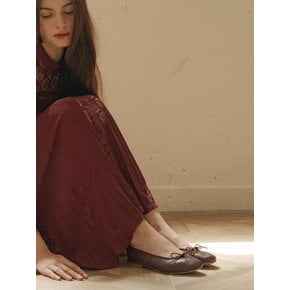 Porselli Leather Flat shoes_Chocolat  Brown