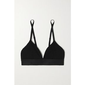 Stretch-tencel Lyocell Soft-cup Triangle Bra 블랙