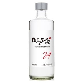 착한농부 밀담 24도 360ml 국산 단수수 3번 증류한 럼