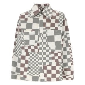 [이알엘] Casual Jacket ERL08J010CHECKER Grey