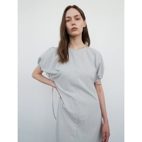 SQUARE DOLMAN SLEEVE DRESS SLATE GREY