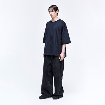 송지오 지제로 코쿤 오버드롭 티셔츠 네이비 SH3TS813NY
