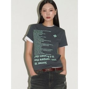 SONNET 18 T-SHIRT (STANDARD FIT) / charcoal