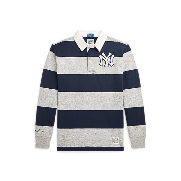 폴로 키즈 남아 8-18세 폴로 랄프 로렌 양키스 럭비 셔츠(CWPOKNIY8021223410)